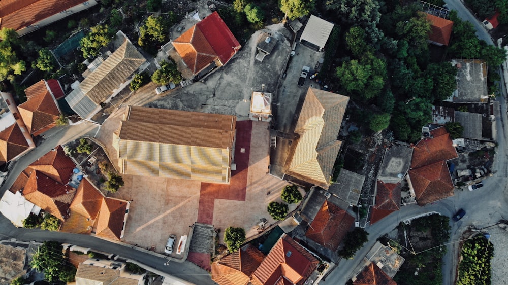 bird's-eye view photography of houses