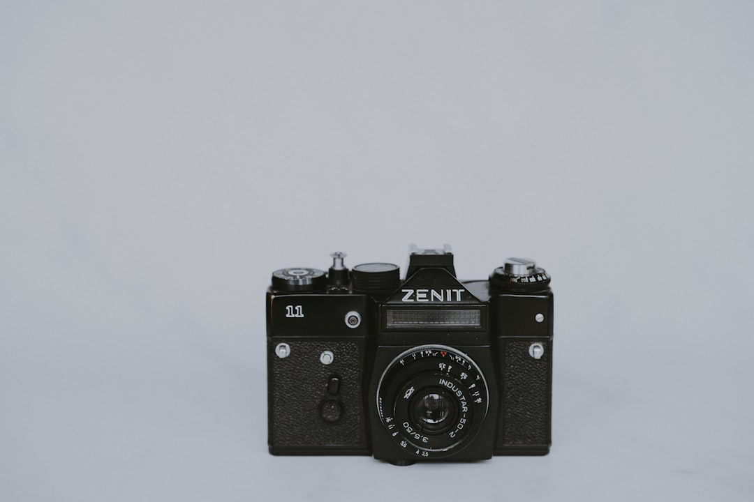 black Enit SLR camera