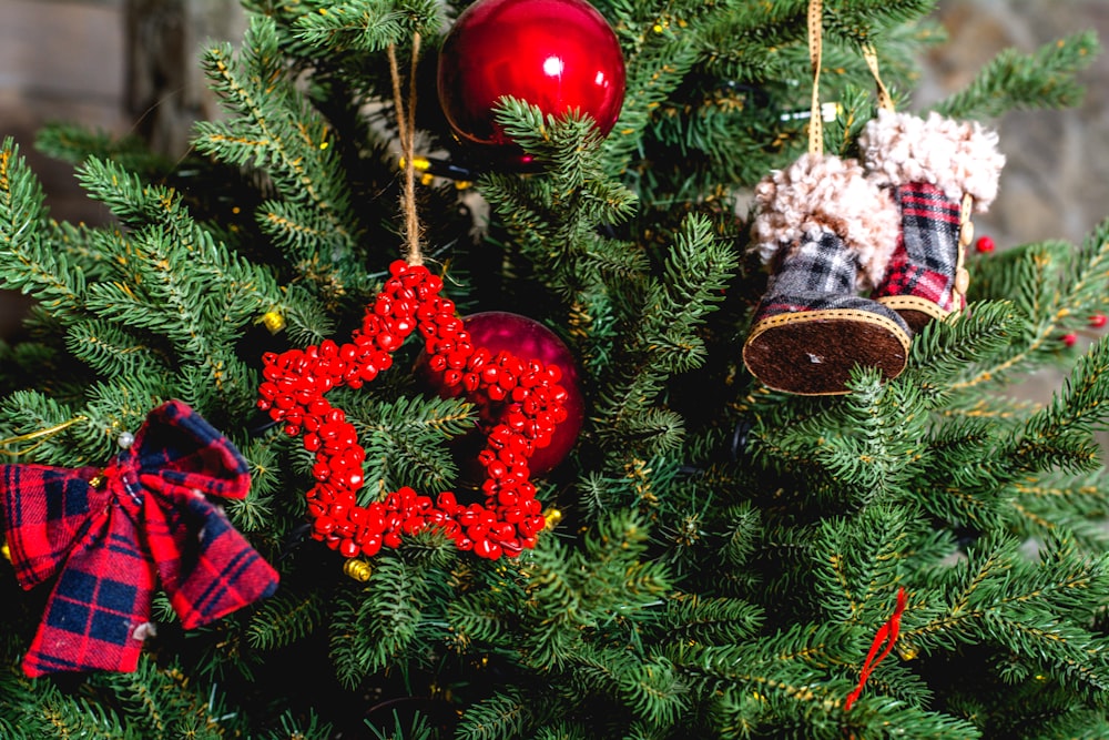 assorted christmas tree hanging decorations