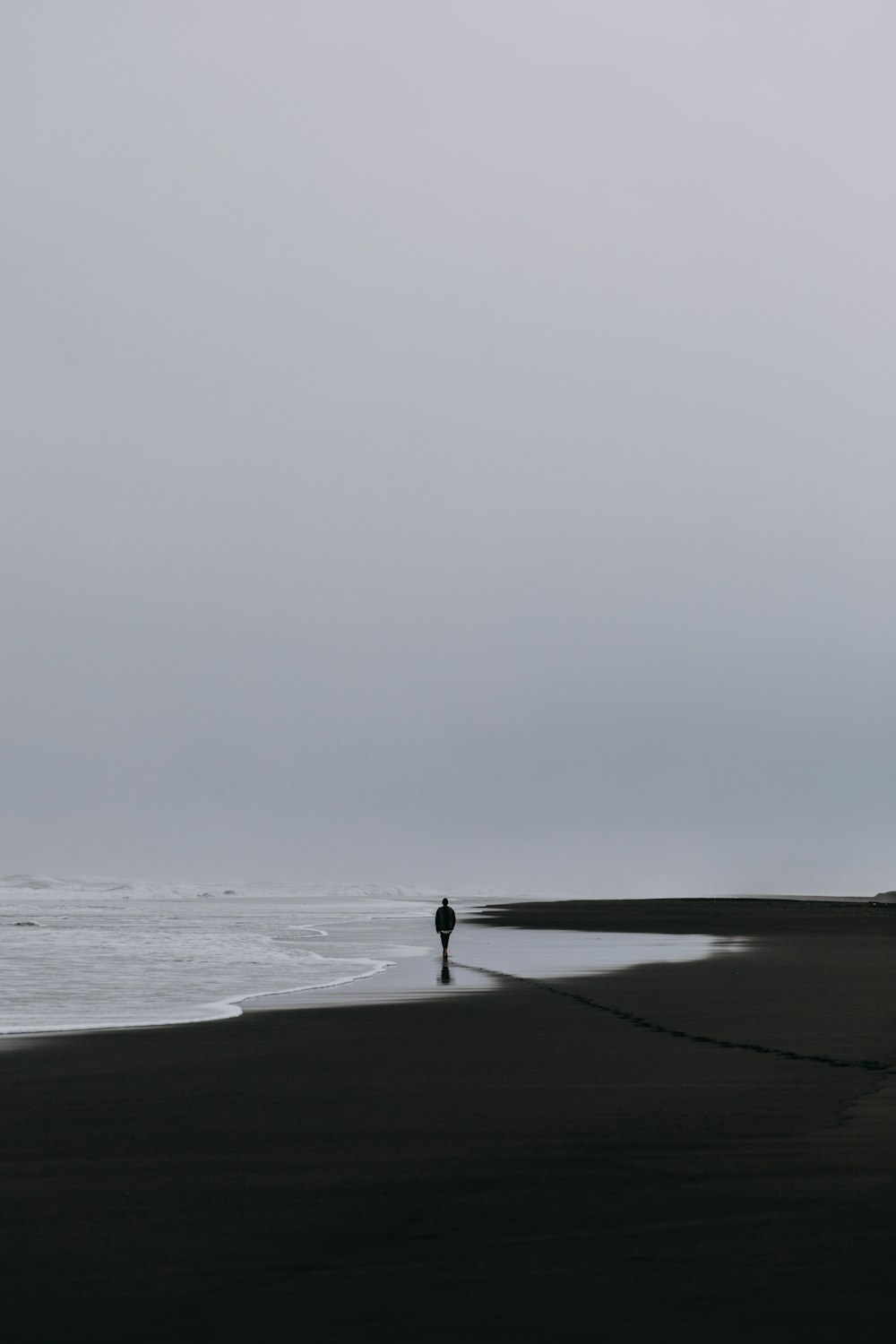 man on seashore