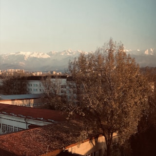 Scenic view of Innsbruck city center with the Nordkette mountains in the background