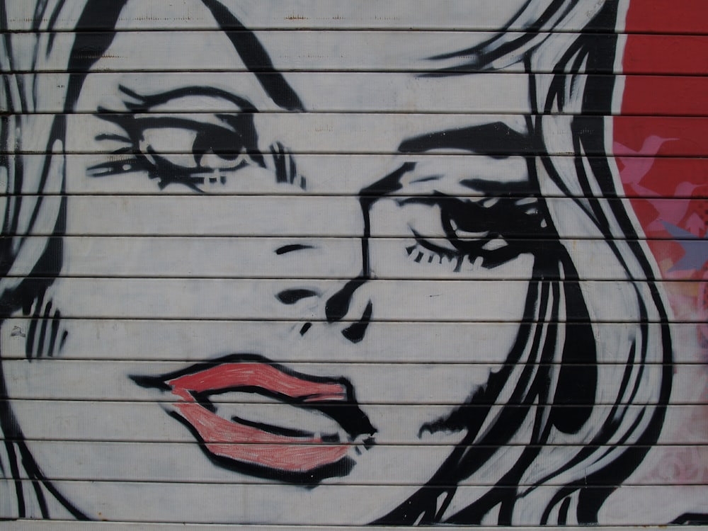 woman portrait graffiti art