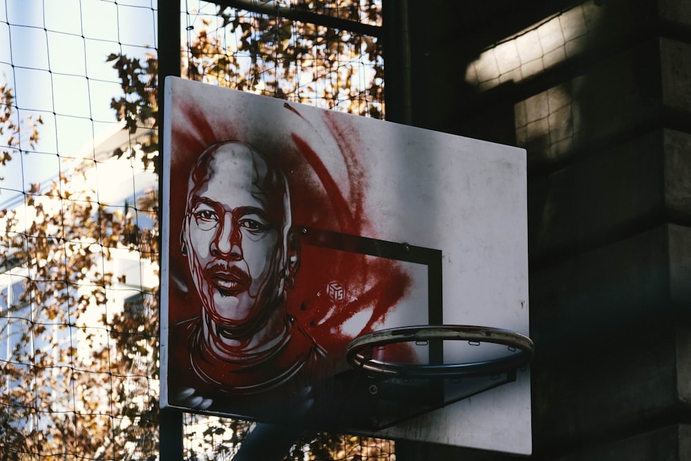 Michael Jordan painting basketball system