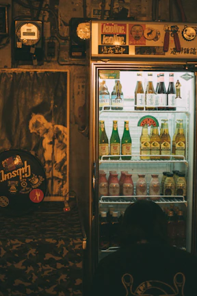 Technician testing a fridge’s cooling system with diagnostic tools.