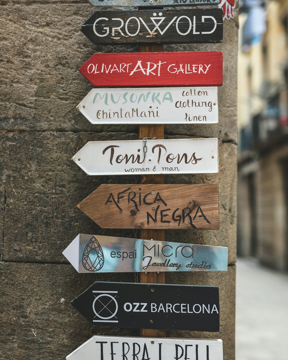 brown and black wooden signage