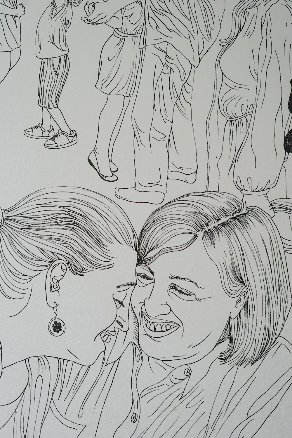 two woman sketch