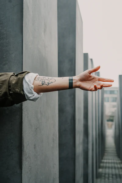 Client showing an arm tattoo