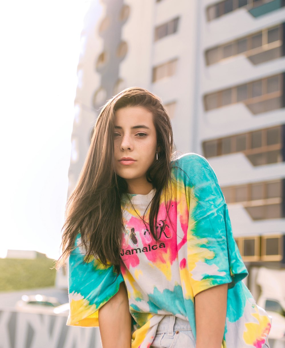 woman wearing Jamaica shirt