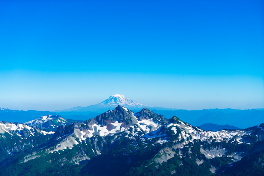 landscape photo of snow covered mountain