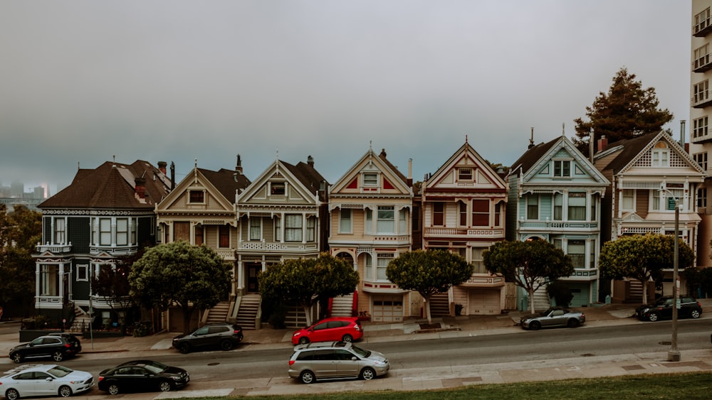 landscape photo of houses