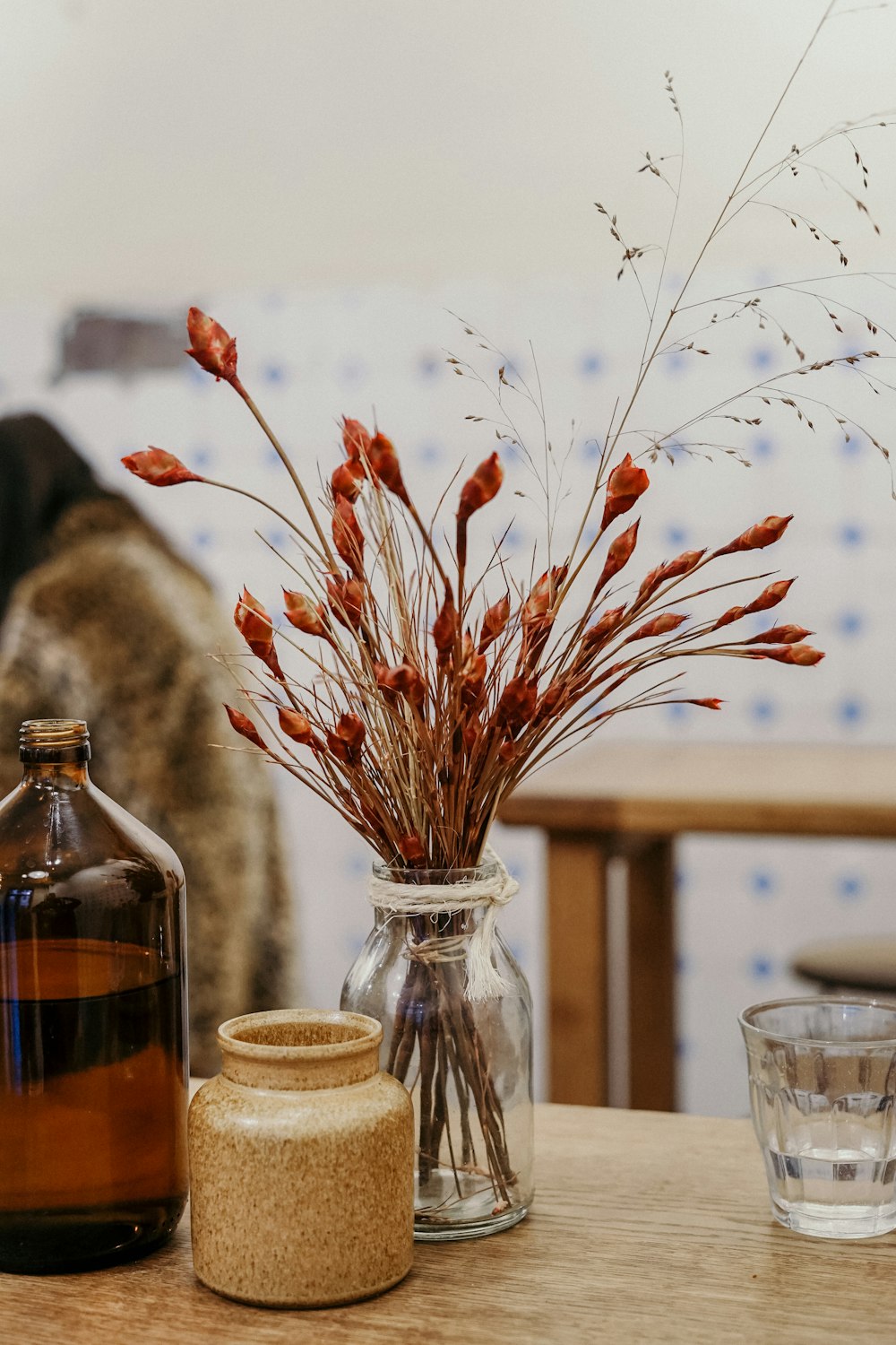 clear glass jars