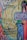 Colorful graffiti art featuring a mix of abstract and recognizable elements, including a stylized humanoid figure, sketches of faces, and various texts in different fonts and colors spread throughout. The artwork is vibrant with a mix of flowing lines and sharp outlines, incorporating a mix of languages and styles.
