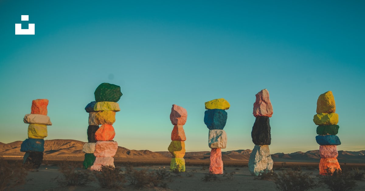 Assorted-colored stacked stones photo photo – Free Seven magic ...