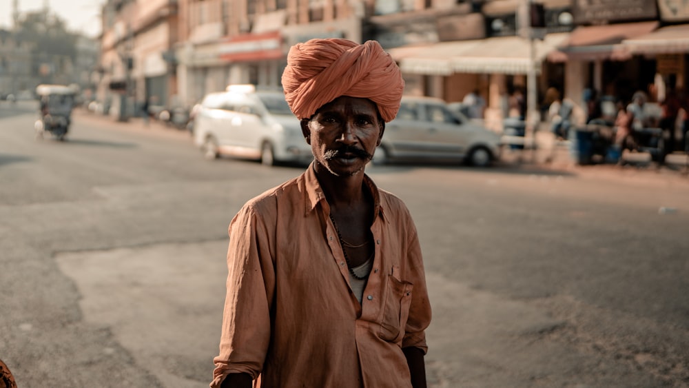 man wearing turban at the street