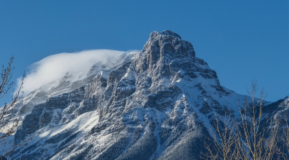 icy mountain scenery