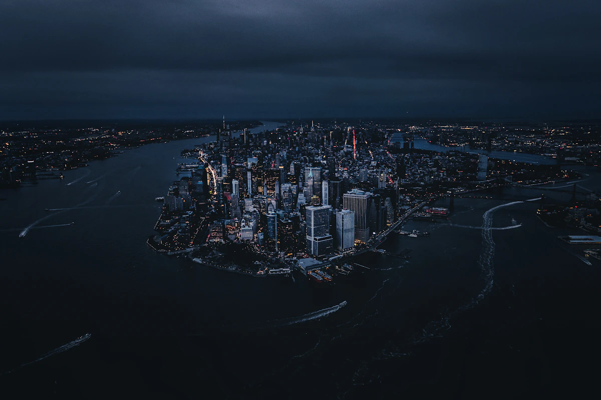 Abstract metallic light reflection