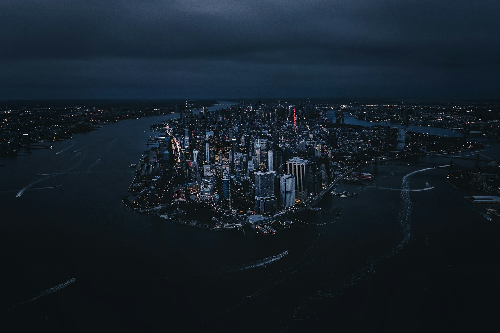 areal photography of city buildings