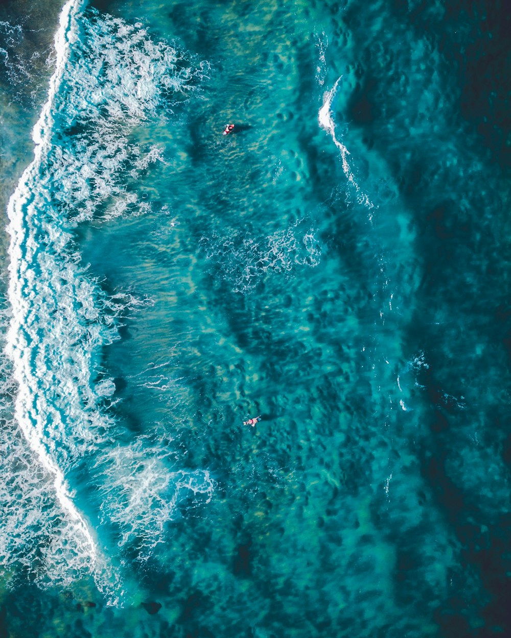 aerial view of seashore