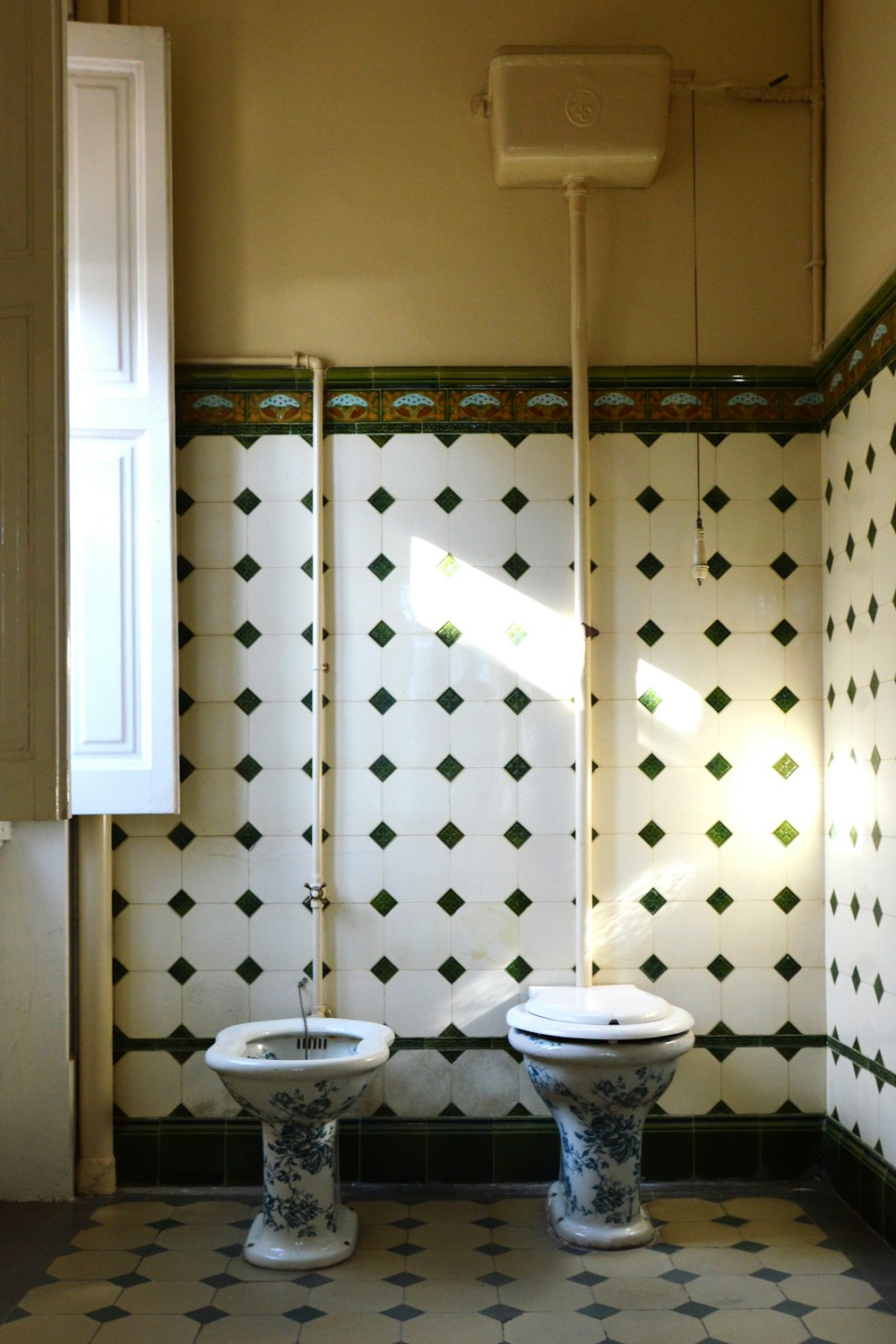 geschlossene Toilette