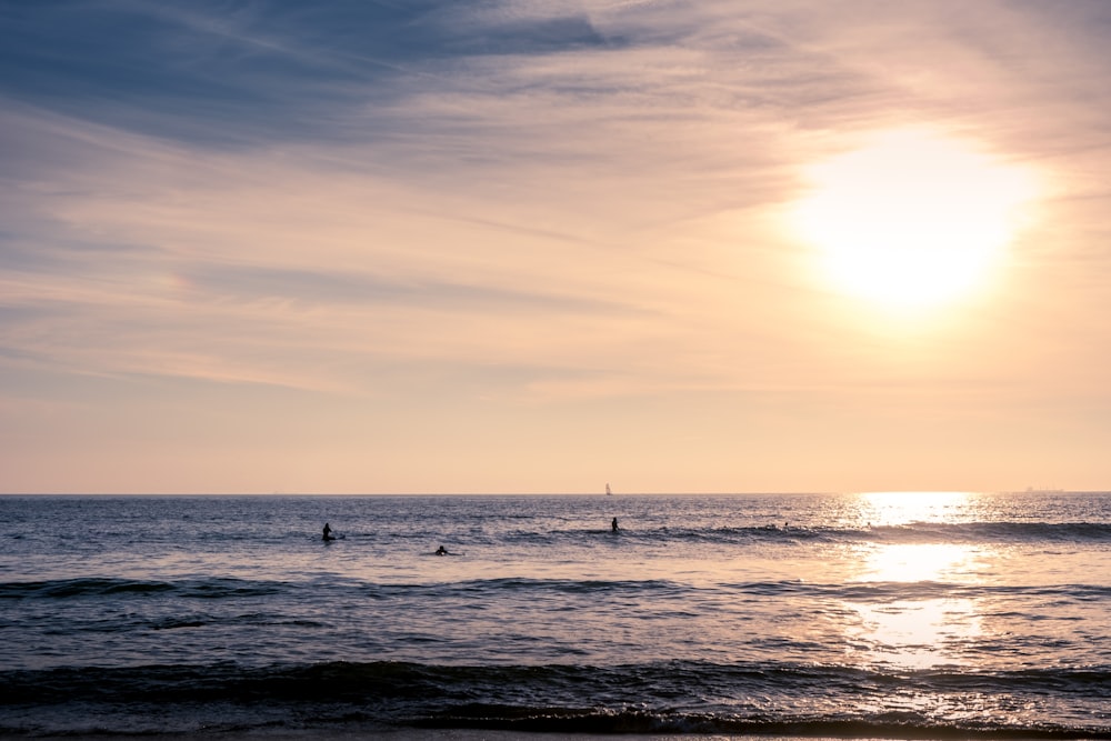 horizon during sunset