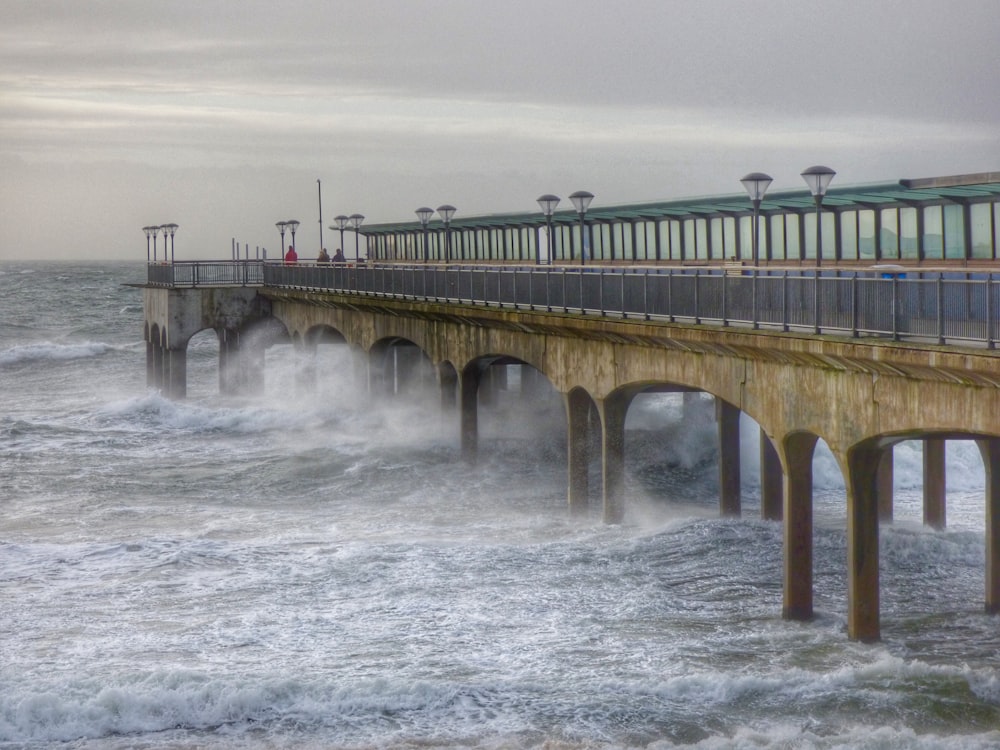 concrete bridge over water