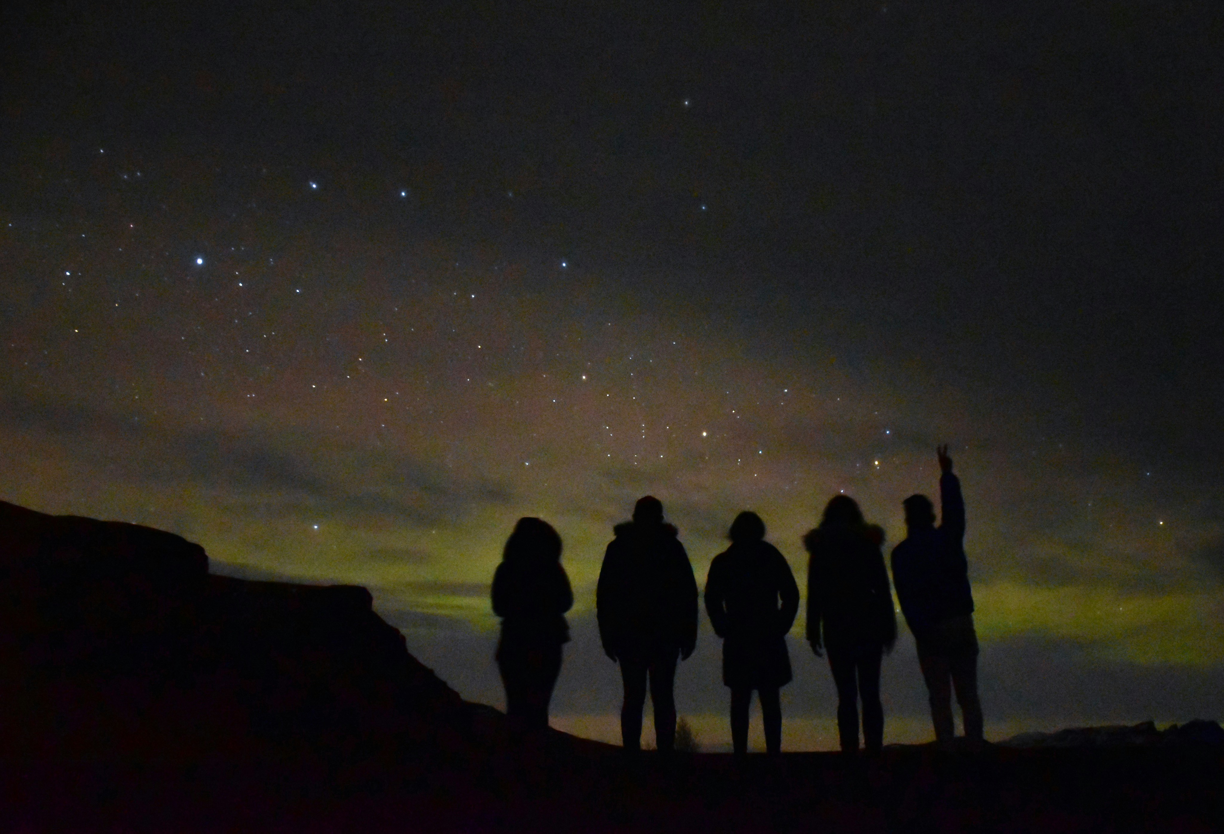 Nikon D5600 sample photo. Silhouette of five people photography