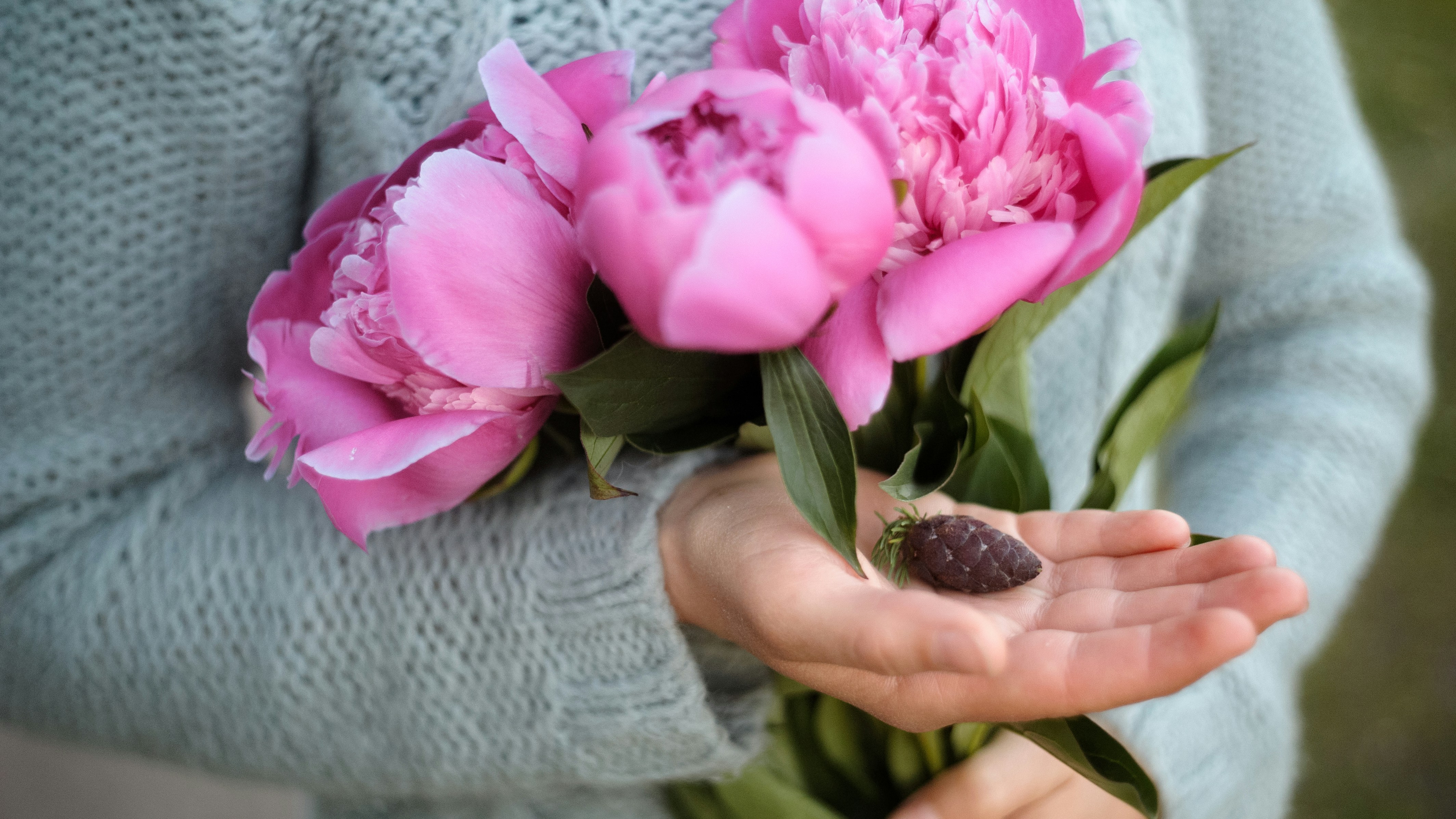 Strauß rosa Blumen