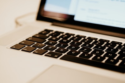 black and gray laptop computer