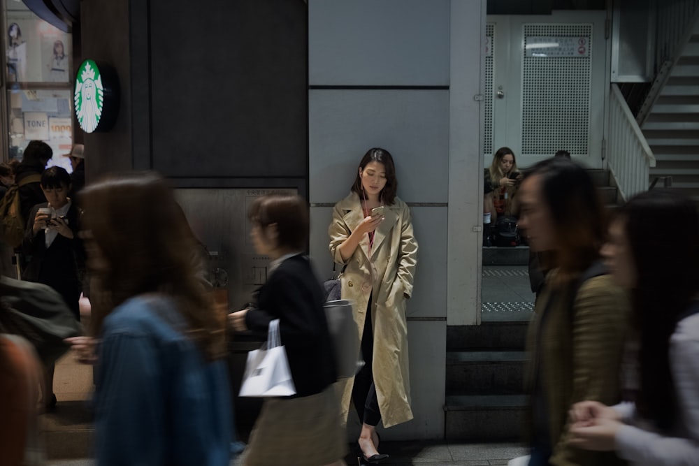 people walking inside building