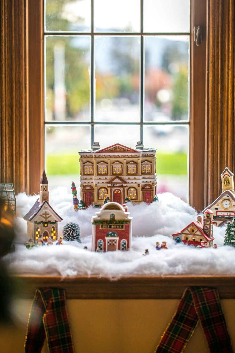 snow village figurine