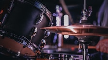 man playing on drums
