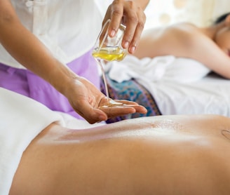 woman lying with prone position