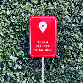 Tesla Vehicle Charging sign