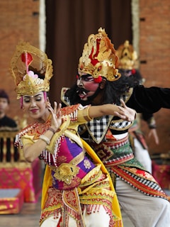 women's multicolored traditional dress