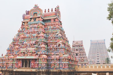 brown and grey concrete temple during daytime