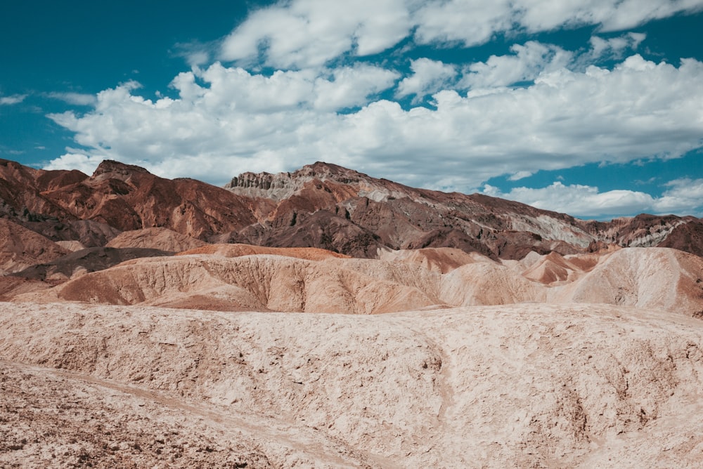 rocky mountain under cloudy blue sky during daytime