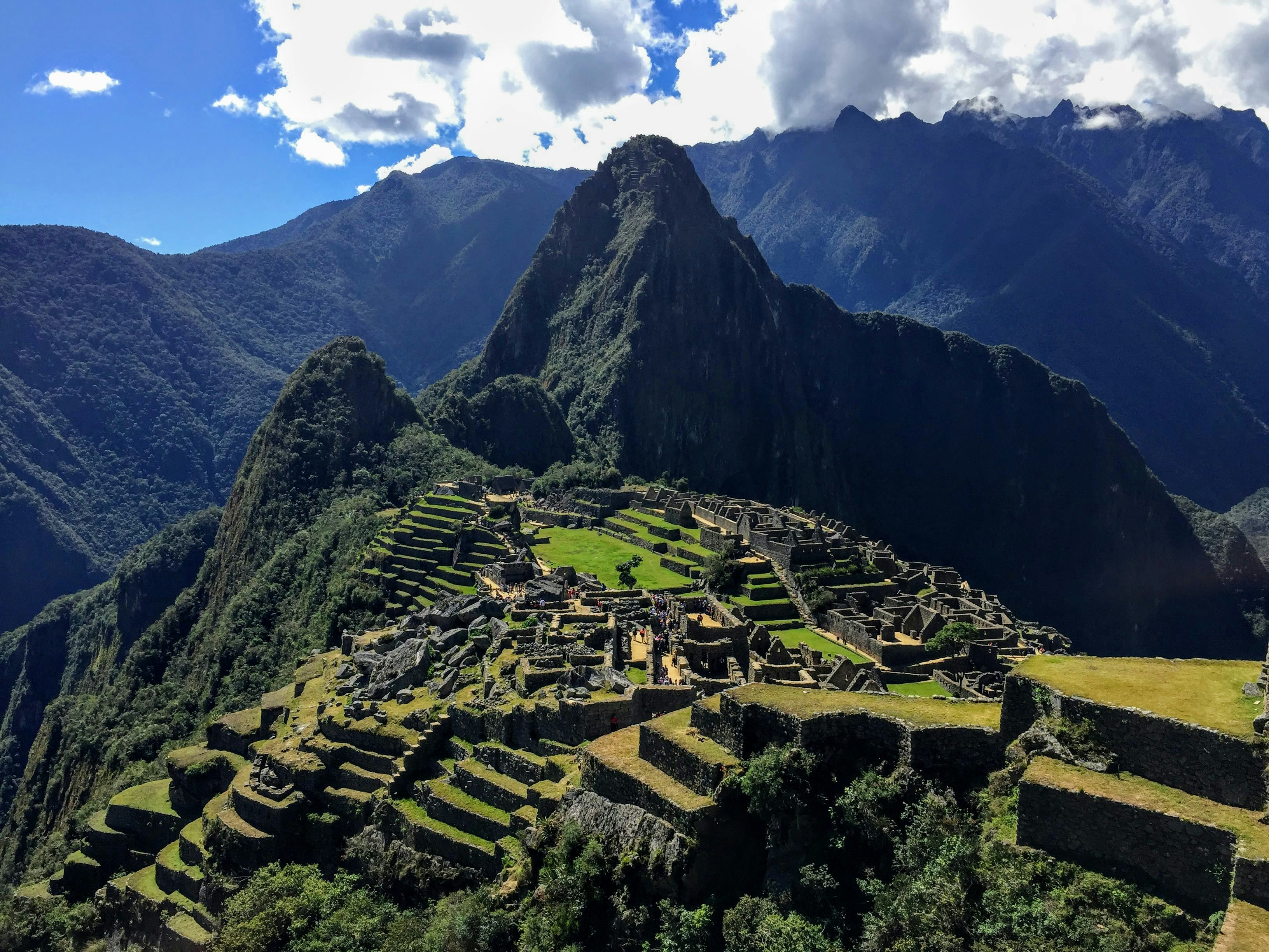 Vue emblématique sur le Machu Picchu