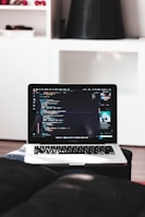 turned-on MacBook Pro