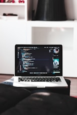 turned-on MacBook Pro