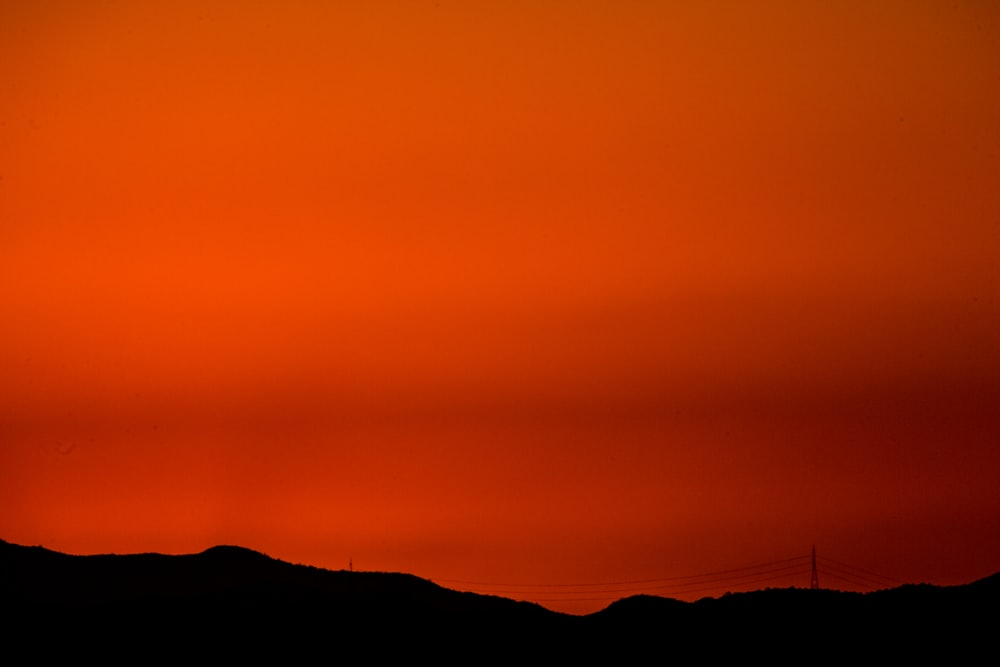 orange sky