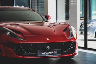 red Ferrari coupe