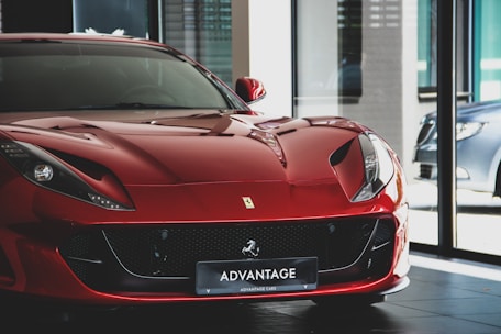 red Ferrari coupe