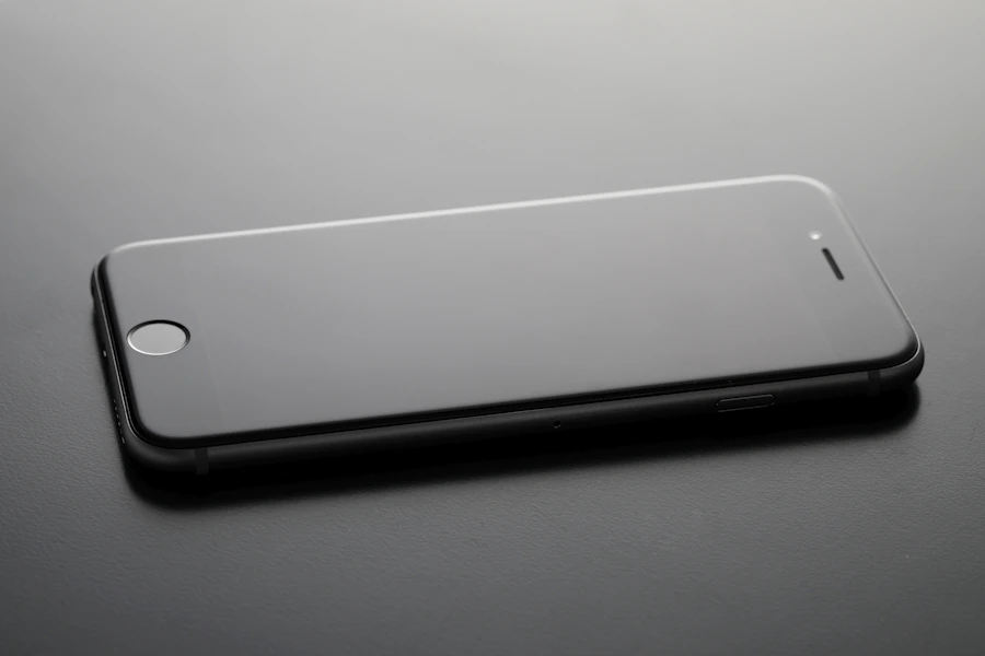 Panel de pantalla de iPhone en primer plano