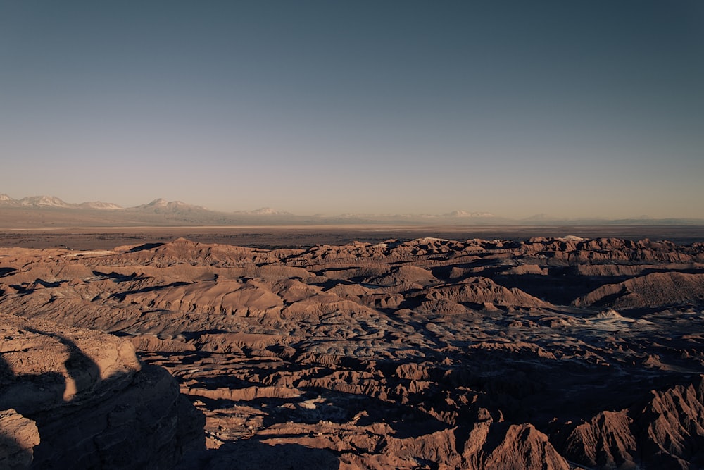 aerial photography of desert