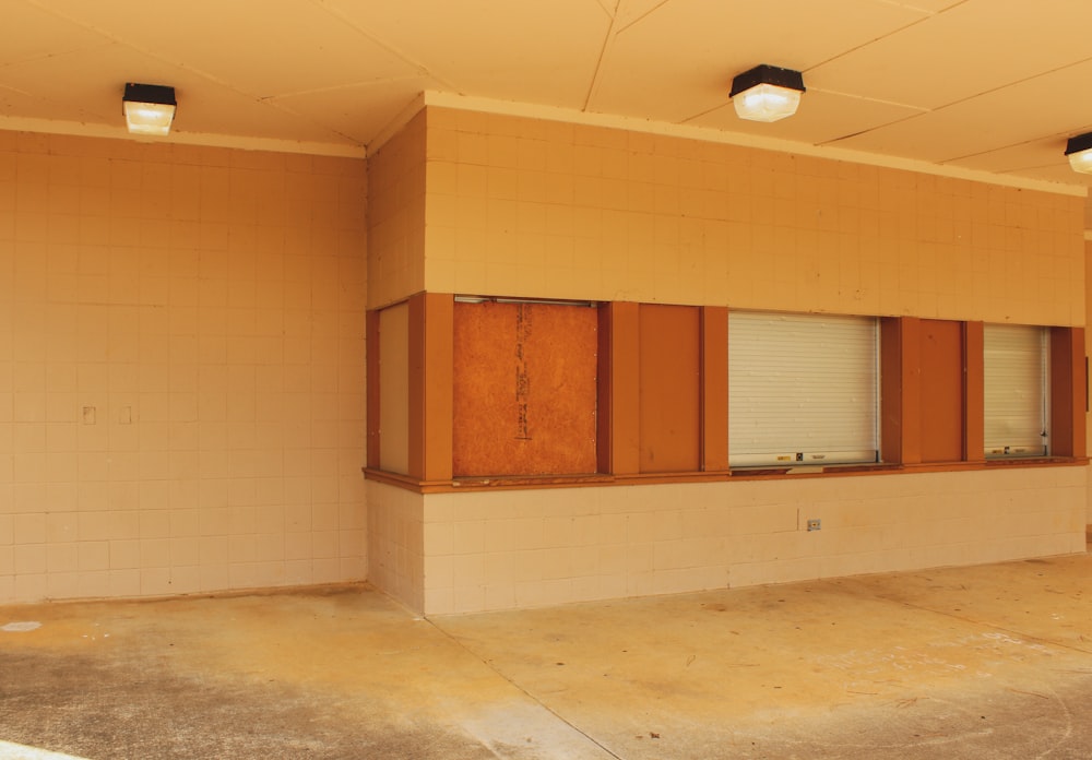 brown kitchen cupboard