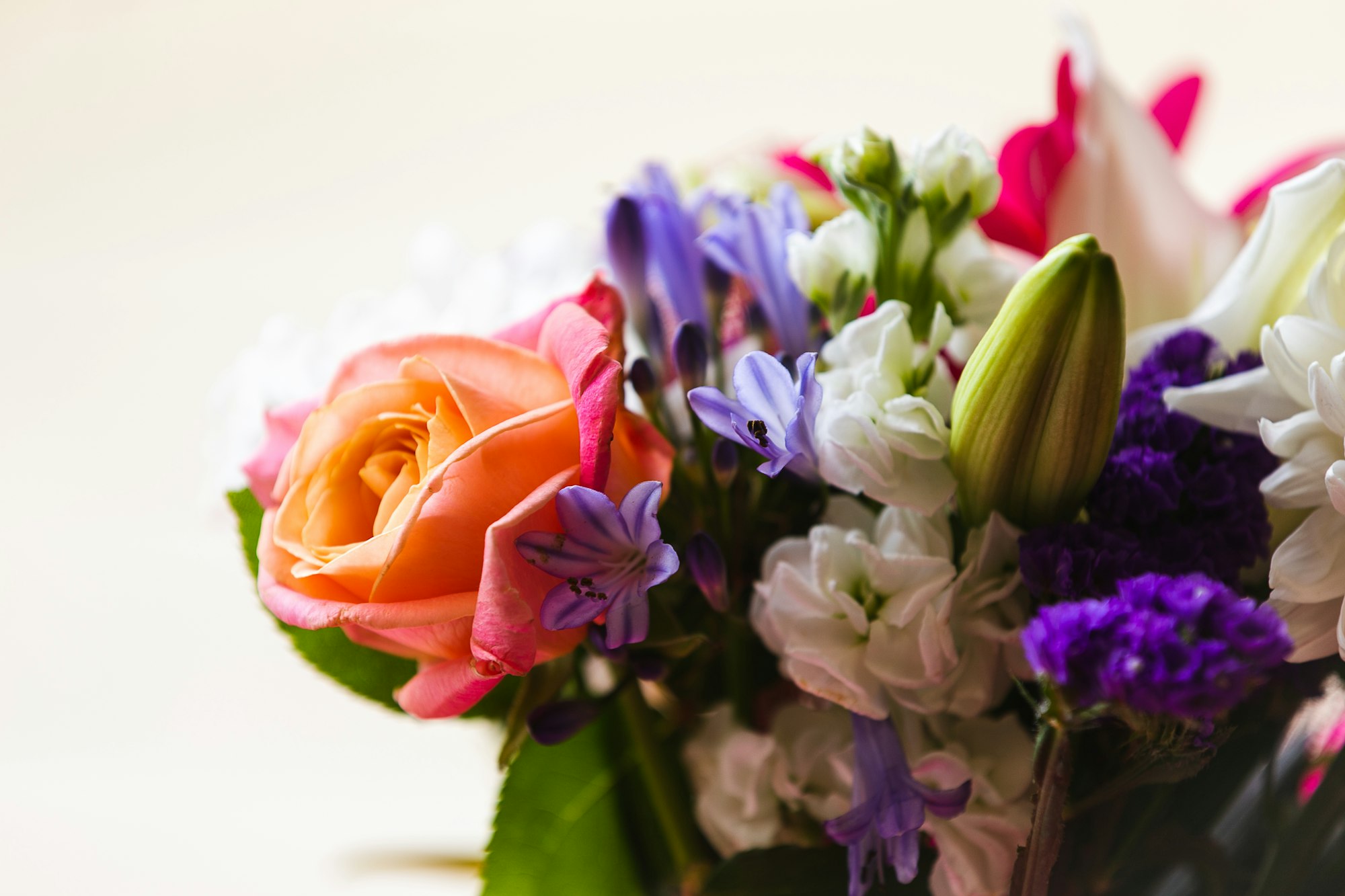 Close up of a bunch of flowers for Mother's Day