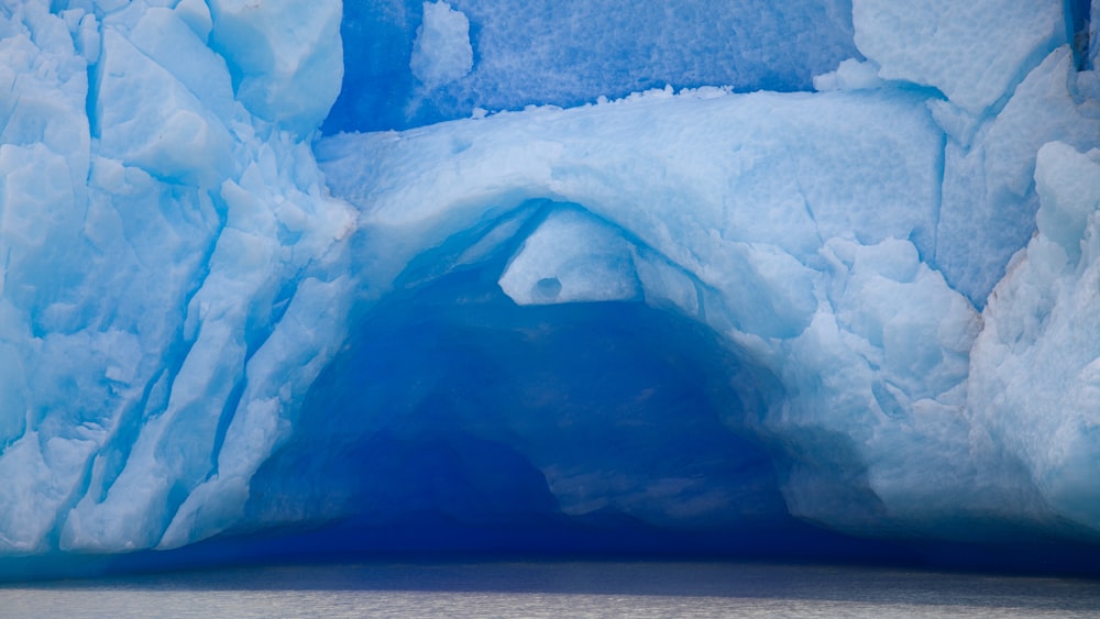white ice cavern photo