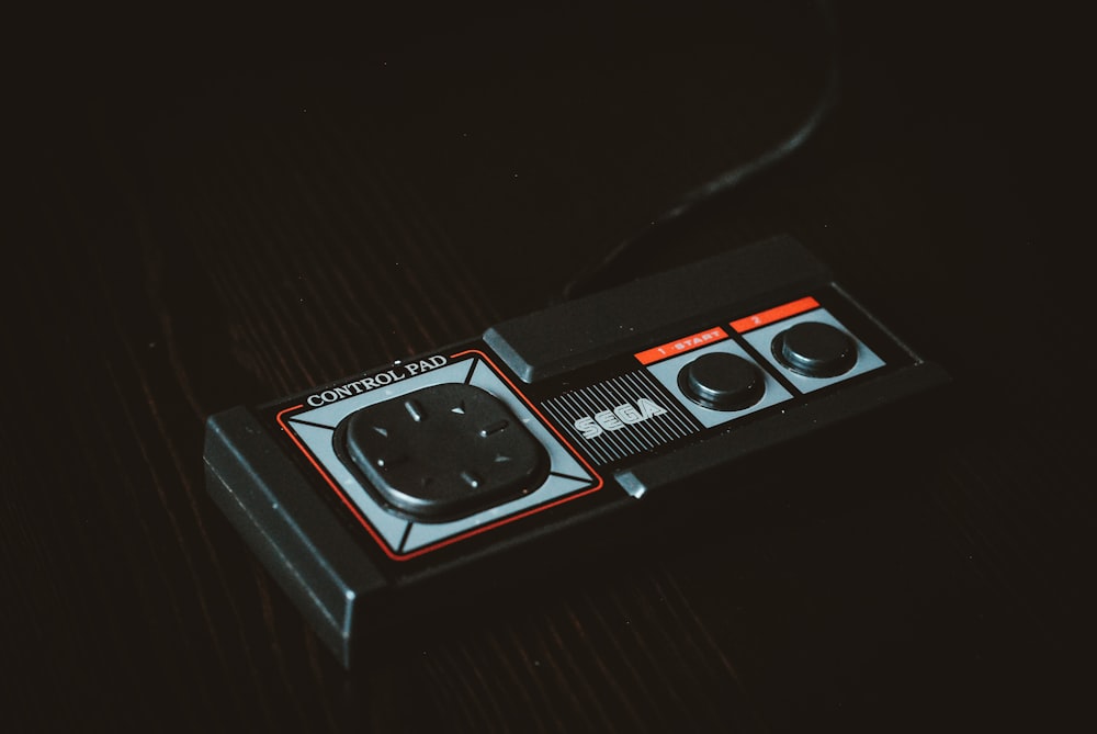 black Sega control pad