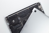 grey laptop computer