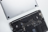 black and gray laptop computer